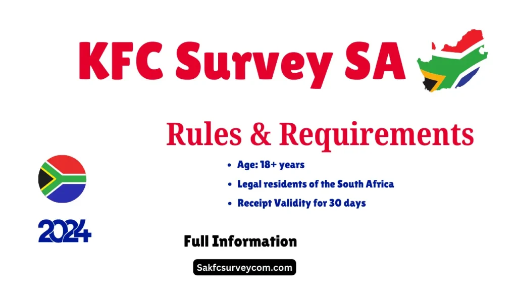 KFC Survey SA Rules & Requirements